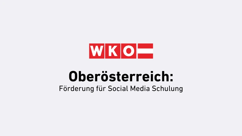 alt="WKO OÖ Förderung für Social Media Schulungen im Handel"